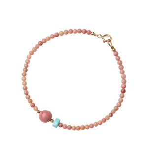 Natural  Rhodochrosite 15~18cm adjustable bracelet